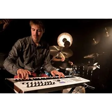 Arturia KeyLab Essential 49 - 49 Key USB MIDI Keyboard Controller with Velocity Sensitive Synth Action Keys, 8 Drum Pads, 9 Faders, 9 Knobs and Analog Lab V Software Included