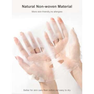 MYETASSER Facial Mask Paper - 100% Biodegradable, Hypoallergenic, Pure Natural Fiber
