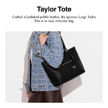 COACH Pebble Leather Taylor Tote - Elegant & Practical