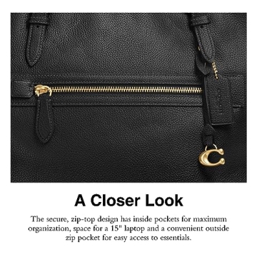 COACH Pebble Leather Taylor Tote - Elegant & Practical