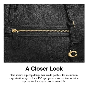 COACH Pebble Leather Taylor Tote - Elegant & Practical