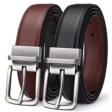 BULLIANT Men's Reversible 1.25" Belt for Casual & Golf | Adjustable Size