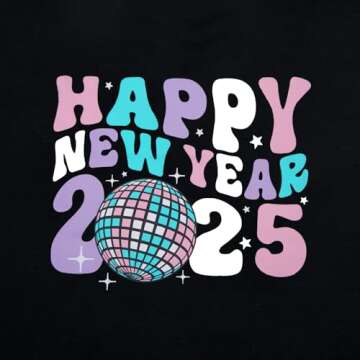 2025 Happy New Year Sweatshirt for Women - Cozy Style