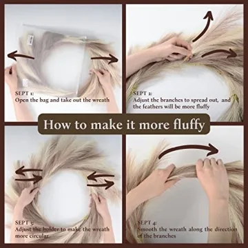 Charming Pampas Grass Wreath for Year-Round Decor