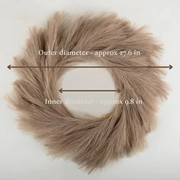 Charming Pampas Grass Wreath for Year-Round Decor