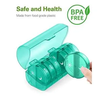 TookMag Pill Organizer for Vitamins and Supplements