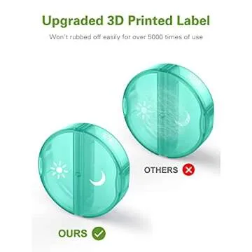 TookMag Pill Organizer for Vitamins and Supplements