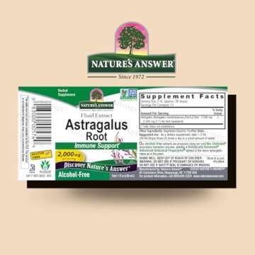 Nature's Answer Astragalus Root Alcohol Free Herbal Supplement | Immune & Cardiovascular Support - 2...
