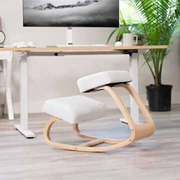 VIVO Wooden Rocking Kneeling Chair Ergonomic Posture Seat