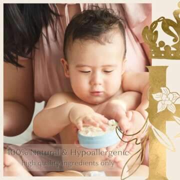 Royal Heir First Touch: 100% Natural Whipped Cocoa Butter Formula Gentle Deep Nourishment for Newborn and Sensitive Skin-Unscented - 3.4 Fl Oz/100 ML