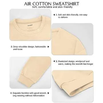 Vemodoo Women’s Oversized Crew Neck Sweater for Comfort