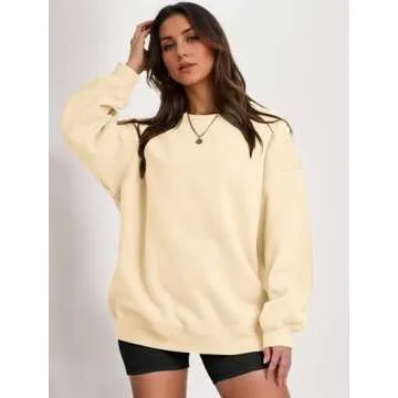 Vemodoo Women’s Oversized Crew Neck Sweater for Comfort