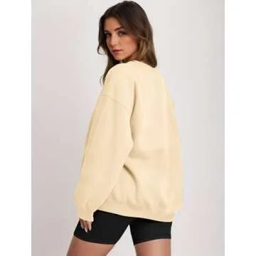 Vemodoo Women’s Oversized Crew Neck Sweater for Comfort