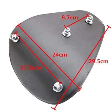 HANSWD 11.9" Solo Seat for Sportster Bobber Softail
