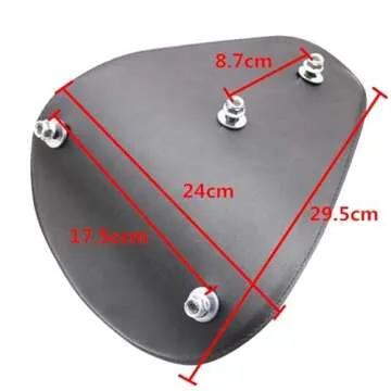 HANSWD 11.9" Solo Seat for Sportster Bobber Softail