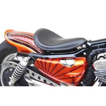 HANSWD 11.9" Solo Seat for Sportster Bobber Softail