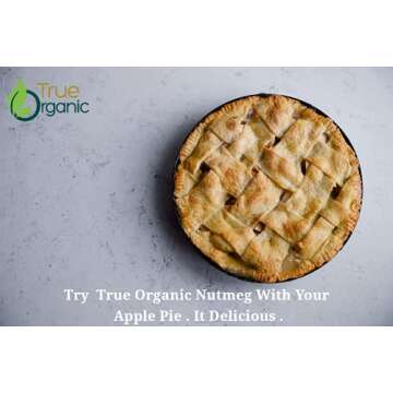 True Organic Ceylon Nutmeg Whole - Premium USDA Certified