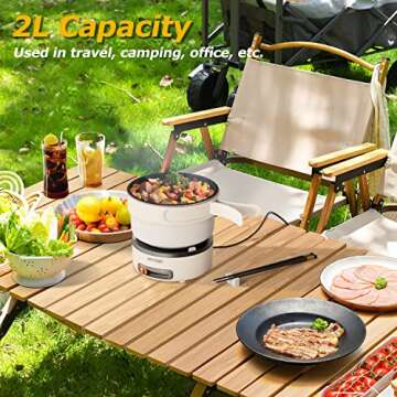 Portable HYTRIC Electric Cooker for Healthy Meals Anywhere