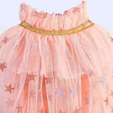 Sparkling Princess Fairy Cape for Girls with Dress Up Accessories