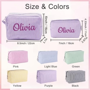 Ajiangwu Custom Travel Makeup Bag, Unique Bridesmaid Gift