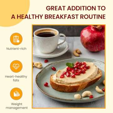 Wellbee's Raw Cashew Butter Cream, No Sugar Added, Non GMO, Paleo, Smooth & Creamy, 100% Pure, Natural, Vegan, SCD Approved - 16 oz Jar