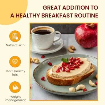 Wellbee's Raw Cashew Butter Cream, No Sugar Added, Non GMO, Paleo, Smooth & Creamy, 100% Pure, Natural, Vegan, SCD Approved - 16 oz Jar