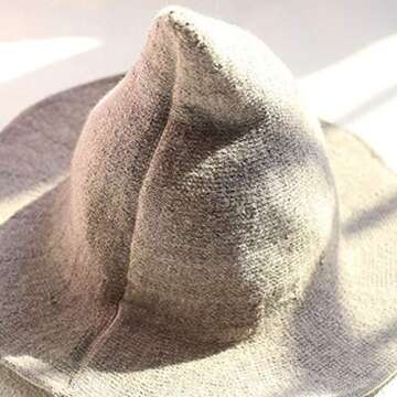 Fashion Dress Witch Hat Steeple Wool Wizard Hat for Womens and Mens (Claret, Medium)