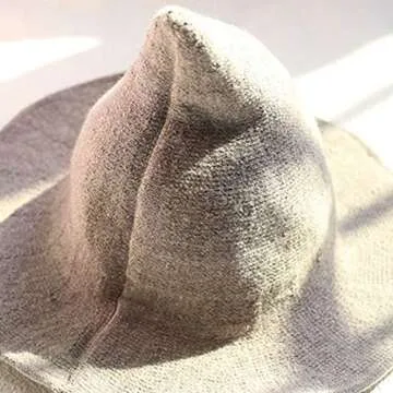 Fashion Dress Witch Hat Steeple Wool Wizard Hat for Womens and Mens (Claret, Medium)