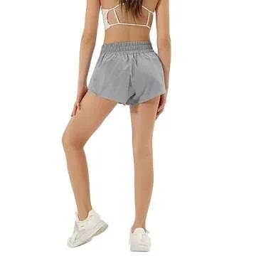 Aurefin Girls Lightweight Running Shorts with Pocket