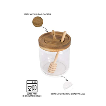 Stylish Honey Jar with Dipper Perfect for Home