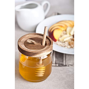 Stylish Honey Jar with Dipper Perfect for Home