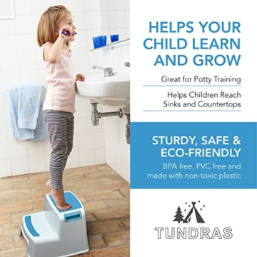 Two Step Kids Step Stools - Safe, Lightweight & Stackable
