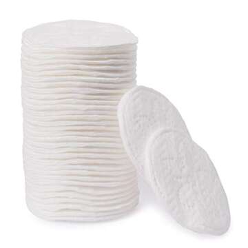 Premium 100% Cotton Rounds (100 Count) - Soft and Gentle Makeup Remover and Cleansing Pads for Face, Nail, and Personal Care - Absorbent, Textured, Lint-Free, and Hypoallergenic