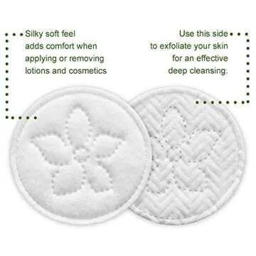Premium 100% Cotton Rounds (100 Count) - Soft and Gentle Makeup Remover and Cleansing Pads for Face, Nail, and Personal Care - Absorbent, Textured, Lint-Free, and Hypoallergenic