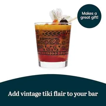 Libbey Tiki Rocks Glasses Set - Vintage Drinking Glasses