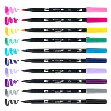 Tombow Dual Brush Pens: 10-Pack Galaxy Markers Set