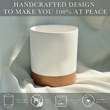 Mora Ceramic Utensil Holder - Extra Large Modern Kitchen Crock