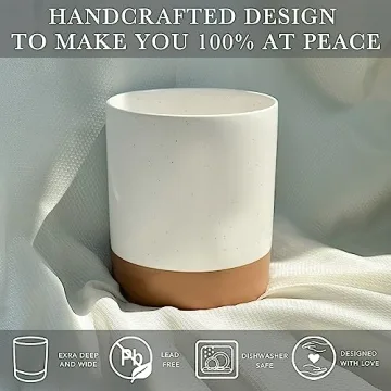 Mora Ceramic Utensil Holder - Extra Large Modern Kitchen Crock