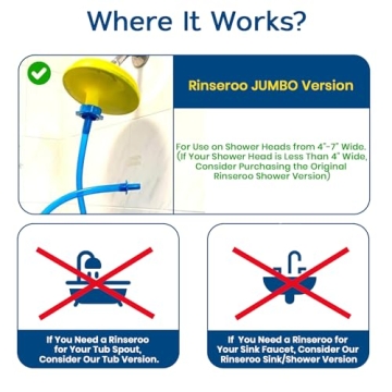 Transform Your Shower with the Rinseroo Jumbo Hose