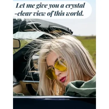 Veda Tinda Yellow Polarized Aviator Sunglasses Retro Fashion