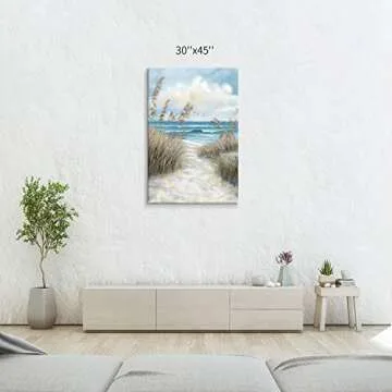 Abstract Beach Picture Canvas Wall Art for Home Decor