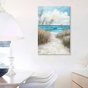 Abstract Beach Picture Canvas Wall Art for Home Decor