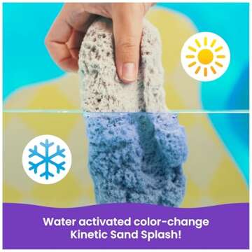 Kinetic Sand Splash Starter Playset: Color-Changing Fun for Kids