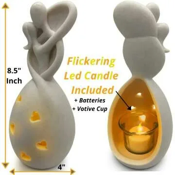 OakiWay Infinity Love Candle Holder for Couples