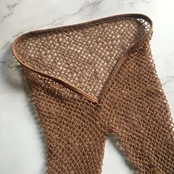 V-Cut Skintone Glitter Fishnet Stockings for Women