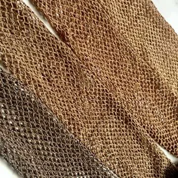 V-Cut Skintone Glitter Fishnet Stockings for Women