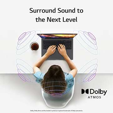 LG gram 17” Laptop - Intel i7, 32GB RAM, Lightweight, Black