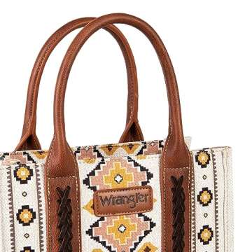 Wrangler Purse for Women Boho Aztec Tote Bag Hobo Shoulder Top Handle Handbags with Wide Guitar Strap christmas gift fall collection XY7 WG2202-8120SCF