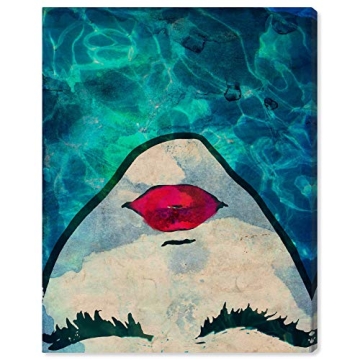 The Oliver Gal Artist Co. Modern Canvas Wall Art, 20x24in, Fashion Pool Girl, "Water Coveted"