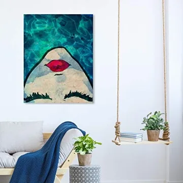 Oliver Gal Modern Canvas Wall Art - Chic Pool Girl Print